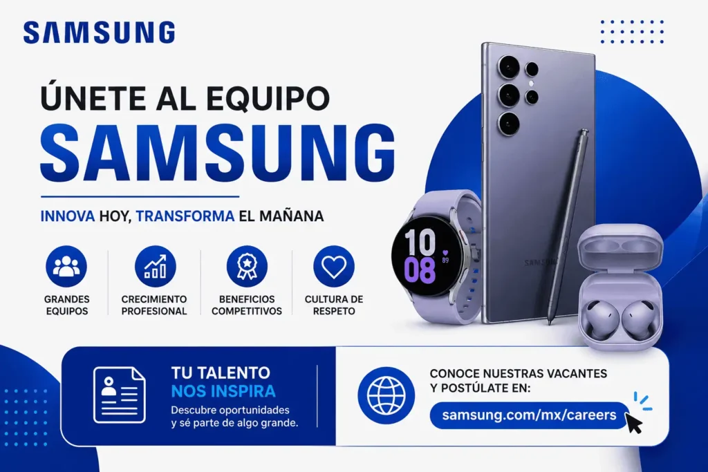 Convocatoria de Empleos SAMSUNG: Únete a una Empresa Líder en Innovación Tecnológica 🌍🚀
